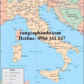 BẢN ĐỒ NƯỚC Ý – ITALY MAP