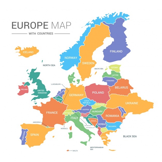 Bản đồ Châu Âu chi tiết sẽ cho bạn cái nhìn chi tiết về địa lý và di sản văn hóa của từng quốc gia Châu Âu. Đây là công cụ hữu ích để giới thiệu về Châu Âu cho học sinh và sinh viên.