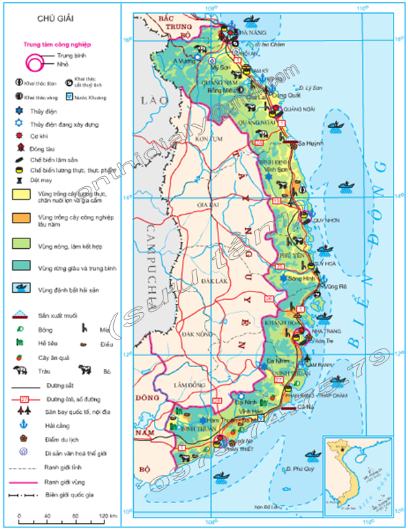 Bộ sưu tập bản đồ duyên hải miền trung thuận tiện cho du lịch