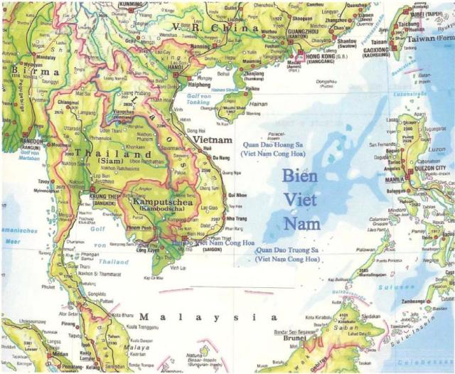 Bản đồ Việt Nam có Hoàng Sa
