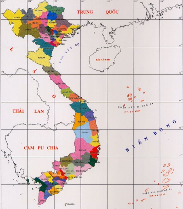 Bản đồ Việt Nam có Trường Sa