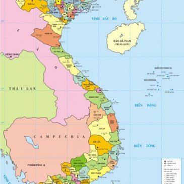 Bản đồ hành chính 64 tỉnh thành Việt Nam