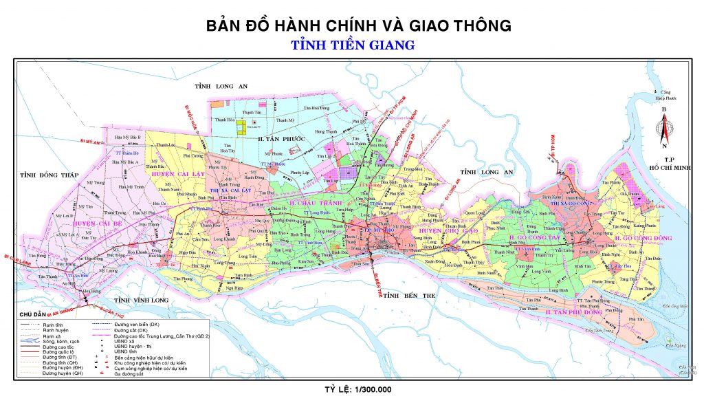 Bản đồ huyện Cai Lậy