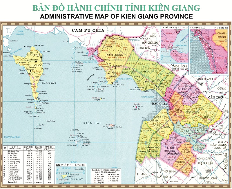 Với bản đồ Kiên Giang miền Tây 2024, du khách sẽ được tìm hiểu về những địa danh đẹp như cồn Đốc, rừng đước U Minh, đảo Phú Quốc…Ngoài ra, còn có nhiều dự án phát triển du lịch mới để khám phá. Hãy cùng đến Kiên Giang để khám phá vẻ đẹp hoang sơ của miền Tây.